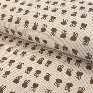 Sztruks STRETCH Small bunny design D