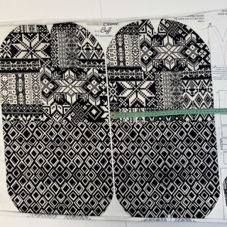 Dresówka Winter knit PANEL SET FOR ADULTS digital print