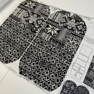Dresówka Winter knit PANEL SET FOR ADULTS digital print