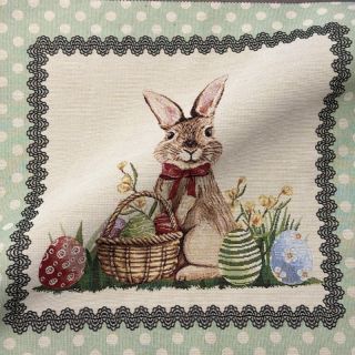 Tkanina dekoracyjna GOBELIN PREMIUM Easter Bunny Eggs PANEL