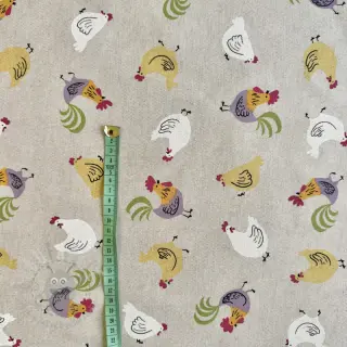 Tkanina dekoracyjna Linenlook Rooster And Chick