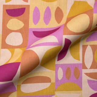 Tkanina dekoracyjna premium Abstract Form Block digital print