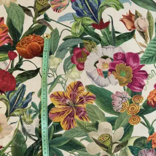 Tkanina dekoracyjna premium Linenlook Flashy Floral Party digital print