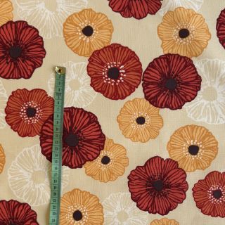 Tkanina dekoracyjna premium Poppy Flower Joy