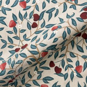 Tkanina dekoracyjna Linenlook Strawberry Cherry