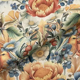 Tkanina dekoracyjna premium Linenlook Bloom Fruit Paradise digital print