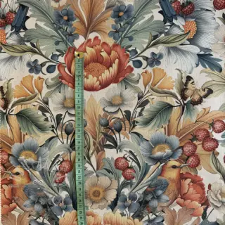 Tkanina dekoracyjna premium Linenlook Bloom Fruit Paradise digital print