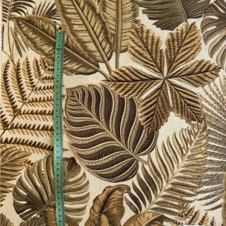 Tkanina dekoracyjna premium Leaf Embroidery digital print