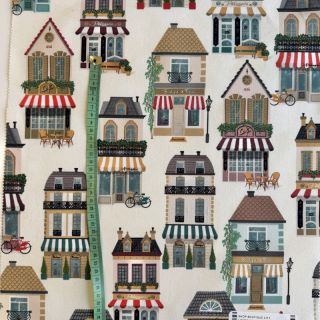 Dekoračná látka premium Shop Boutique City digital print