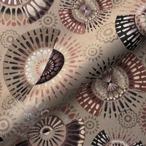 Tkanina dekoracyjna jacquard Mandala Circle Sun