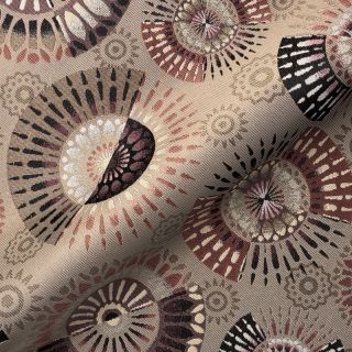 Tkanina dekoracyjna jacquard Mandala Circle Sun
