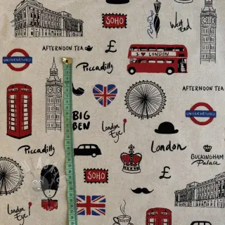Tkanina dekoracyjna Linenlook London Icon City