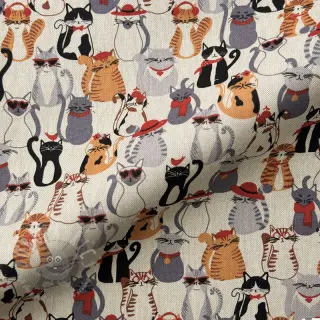 Tkanina dekoracyjna Linenlook Cat Dress Up