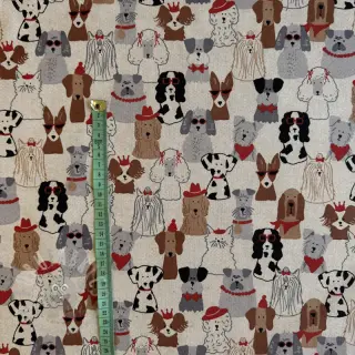 Tkanina dekoracyjna Linenlook Dog Dress Up