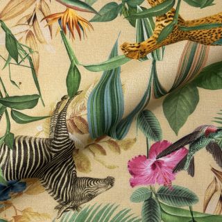 Tkanina dekoracyjna premium Tropical Jungle Dream digital print