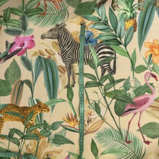 Tkanina dekoracyjna premium Tropical Jungle Dream digital print