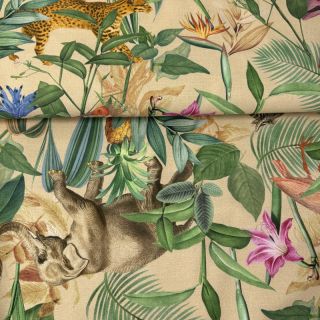 Tkanina dekoracyjna premium Tropical Jungle Dream digital print