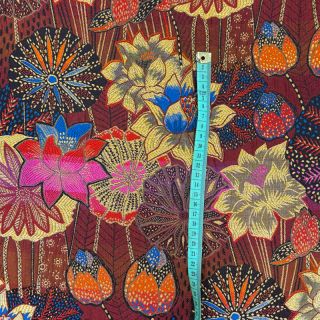 Tkanina dekoracyjna jacquard Opium allover rouge