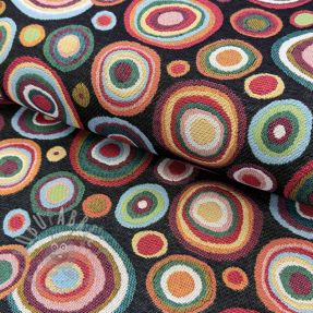 Tkanina dekoracyjna JACQUARD MAGMA noir