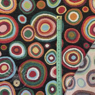 Tkanina dekoracyjna JACQUARD MAGMA noir