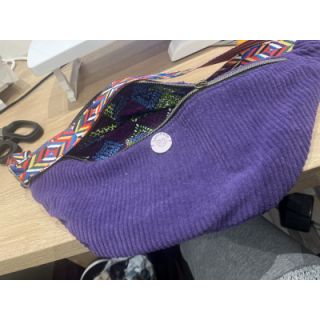 Sztruks 6W WASHED STRETCH purple