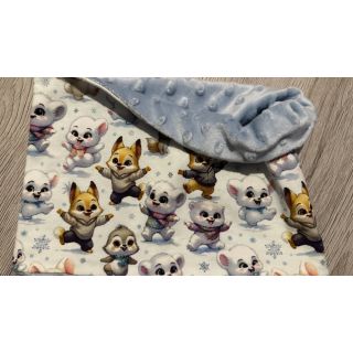 Dzianina Snow animals design C digital print