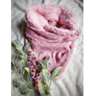 Muślina JACQUARD Dots pink
