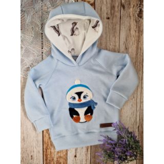 Dresówka drapana JOGGING soft blue