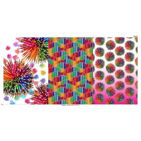 Dzianina Pencil explosion PANEL digital print