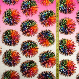 Dzianina Pencil explosion PANEL digital print