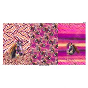 Dzianina Fancy Horses PANEL digital print