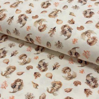 Dzianina Baby Mermaids digital print