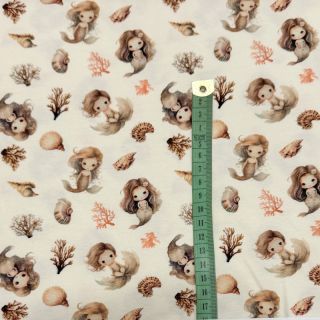 Dzianina Baby Mermaids digital print