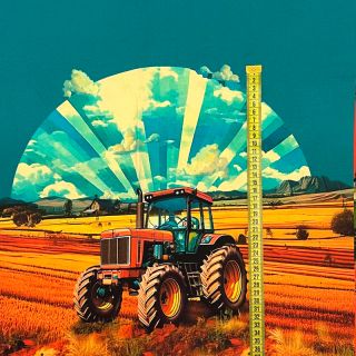 Dzianina Great big farm PANEL digital print