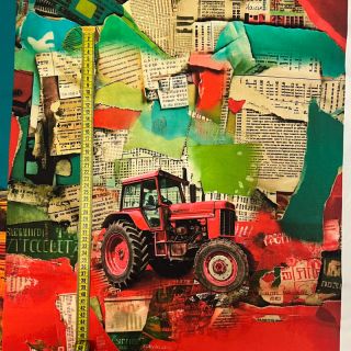 Dzianina Great big farm PANEL digital print