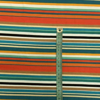 Dzianina Great big farm red stripe digital print