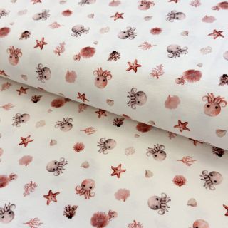 Dzianina Baby Octo digital print