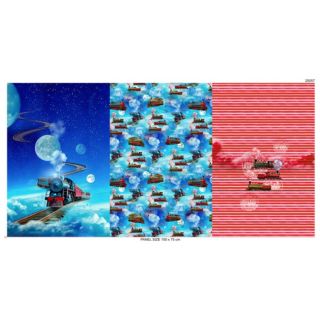 Dzianina Sky Train PANEL digital print