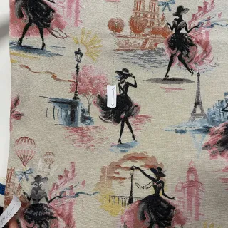 Tkanina dekoracyjna jacquard  Triomphe blanc II klasa