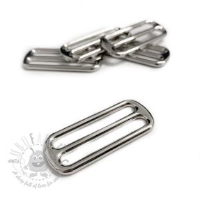 Metalowy regulator przesuwany 40 mm silver