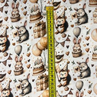 Muślin double gauze Cuties design D digital print
