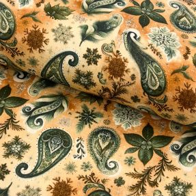 Muślin double gauze Floraly mix design E digital print