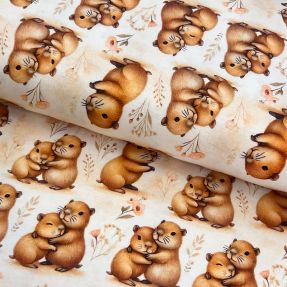 Dzianina Sweet hugs design B digital print