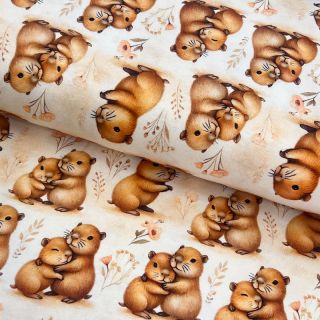 Dzianina Sweet hugs design B digital print