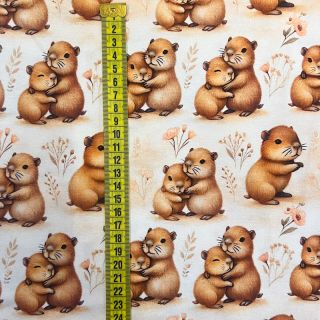 Dzianina Sweet hugs design B digital print