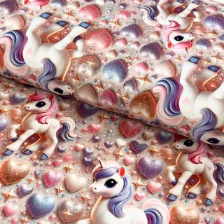 Dzianina Sparkle time design A digital print