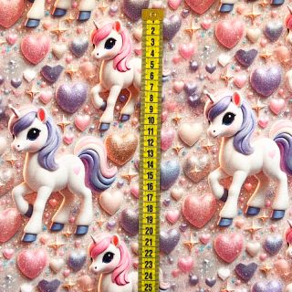 Dzianina Sparkle time design A digital print