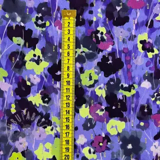 Wiskoza LUREX Dark night flowers digital print