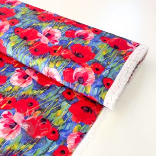 Wiskoza RADIANCE Poppies digital print