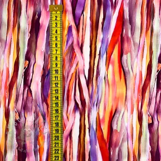 Wiskoza RADIANCE Abstract stripes pink digital print